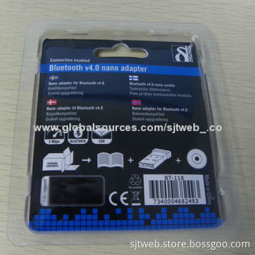 Mini USB Bluetooth Adapter with 3Mbps Maximum Data Transfer, Measures 21.5 x 12.2 x 4.5mm